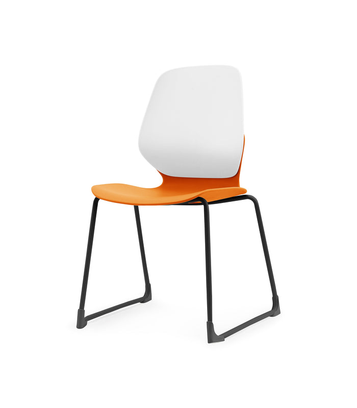 Orange / White
