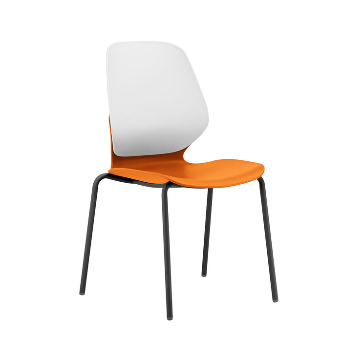 Orange / White