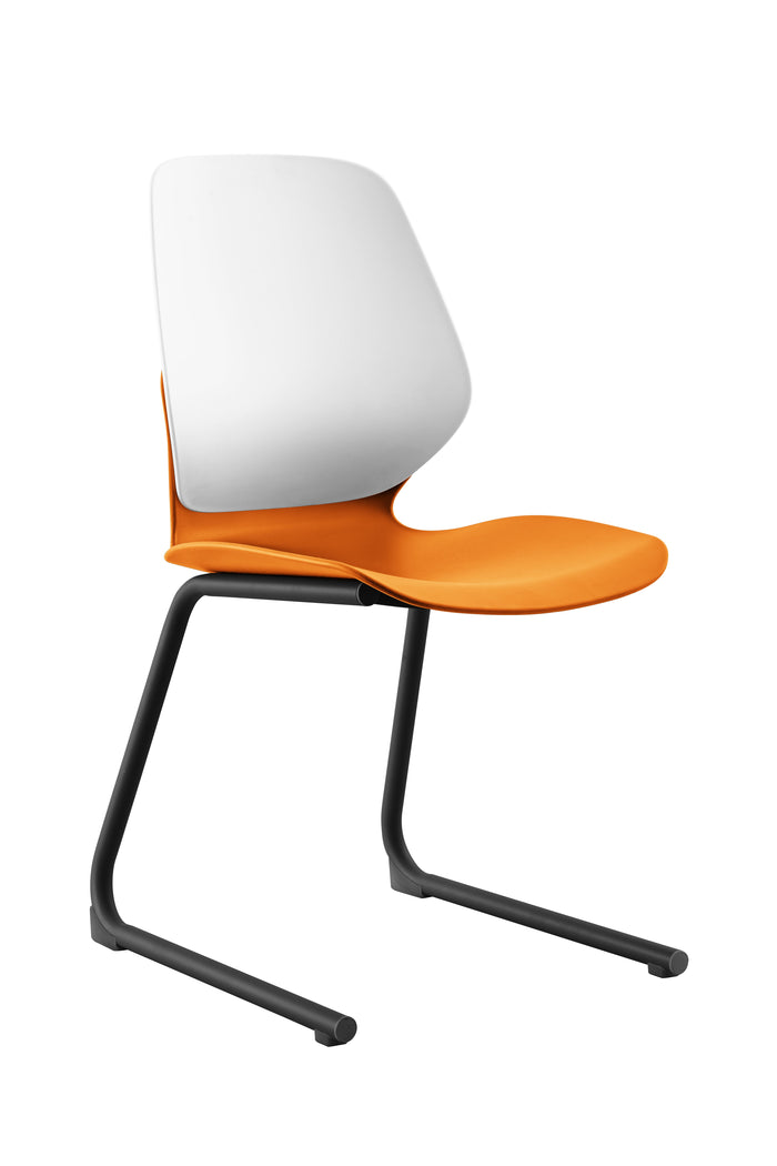 Orange / White