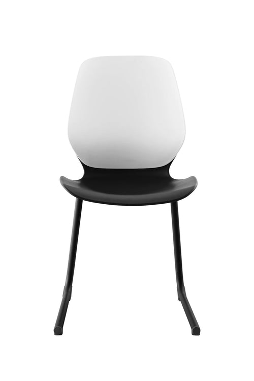 Kaleido Chair With Black Reverse Cantilever Legs