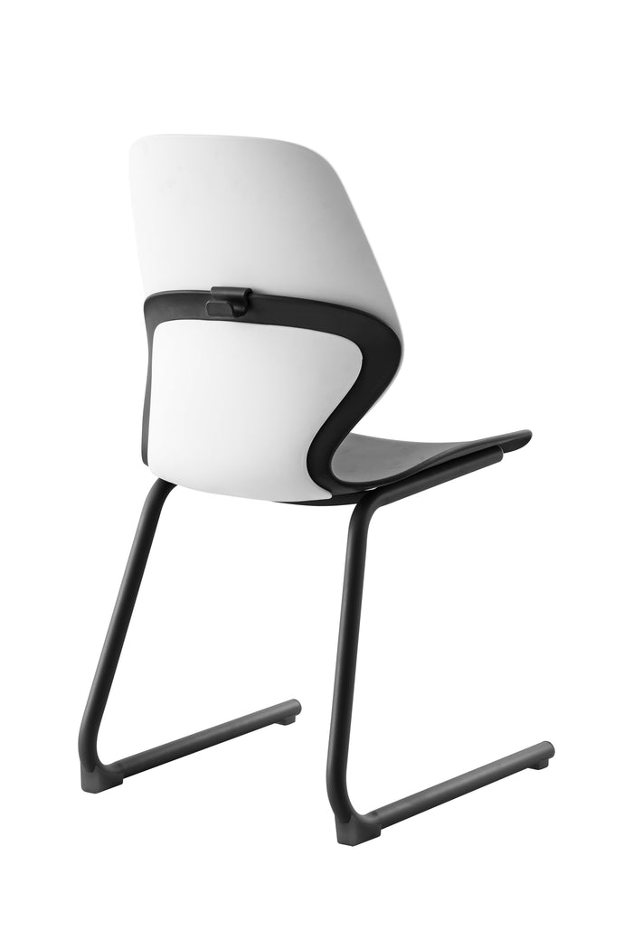 Kaleido Chair With Black Reverse Cantilever Legs