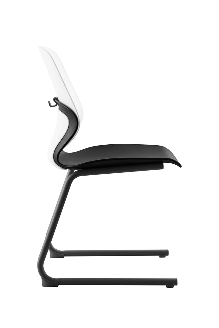 Kaleido Chair With Black Reverse Cantilever Legs