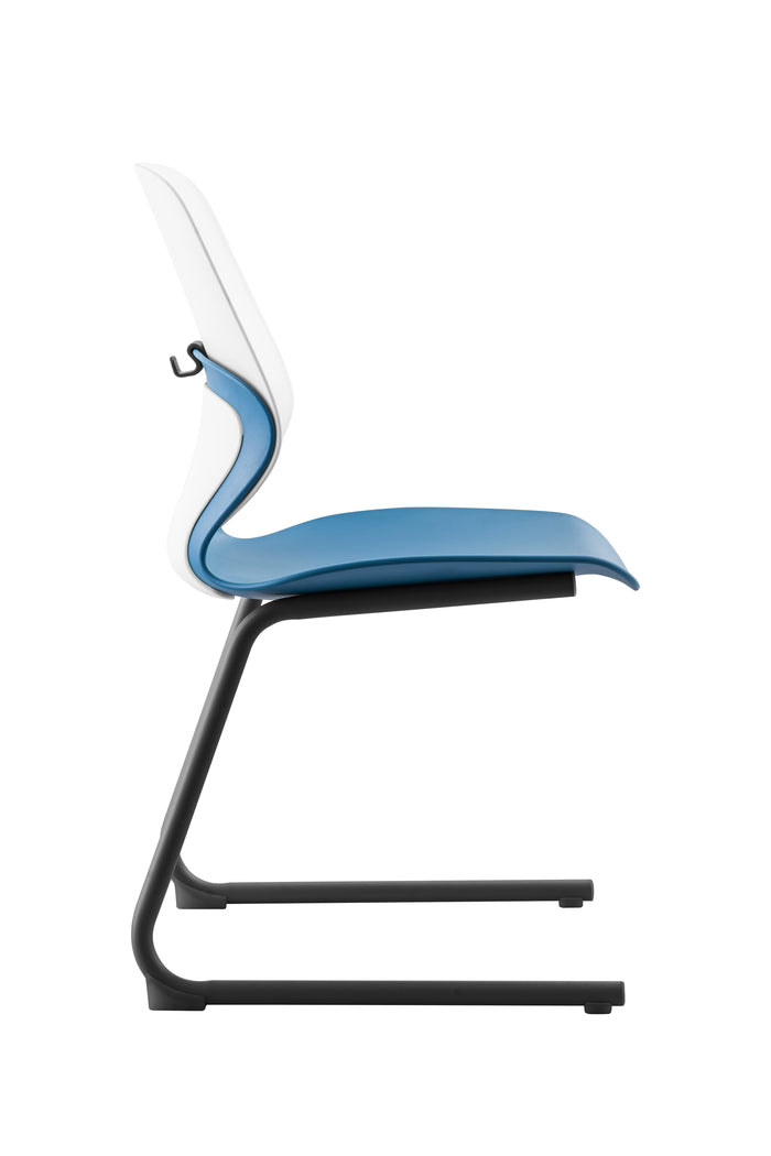 Kaleido Chair With Black Reverse Cantilever Legs