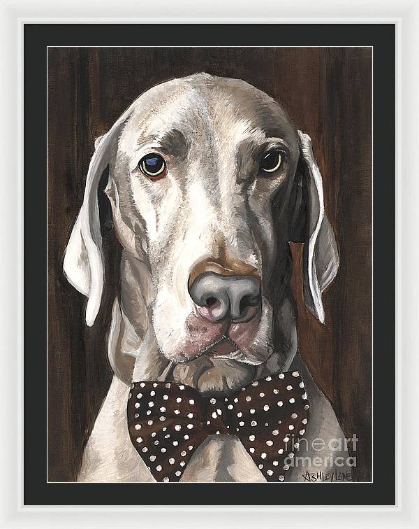 27" x 36" / White / Black