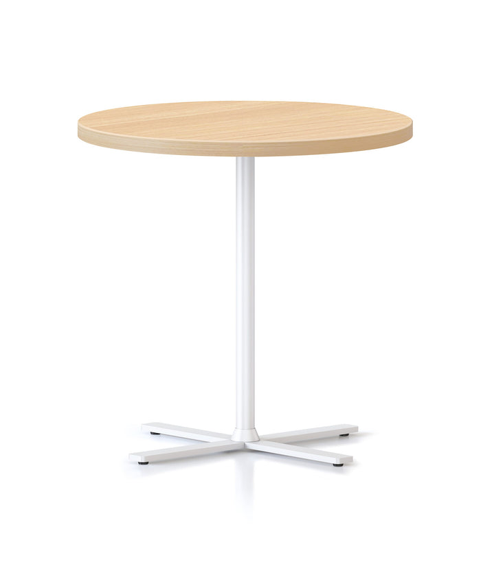 600mm Dia x 587mm H / Natural Oak / White P/C