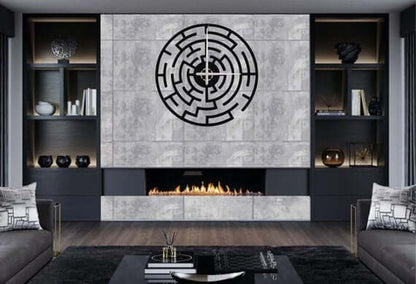 Labyrinth Clock - Wall Clocks available at Dekadron for $99.90