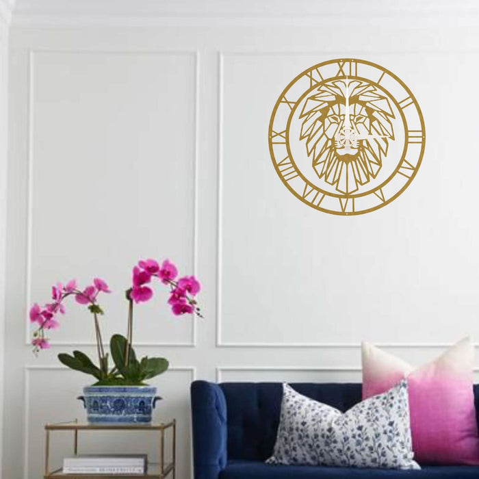 Lion Clock - Wall Clocks available at Dekadron for $104.90