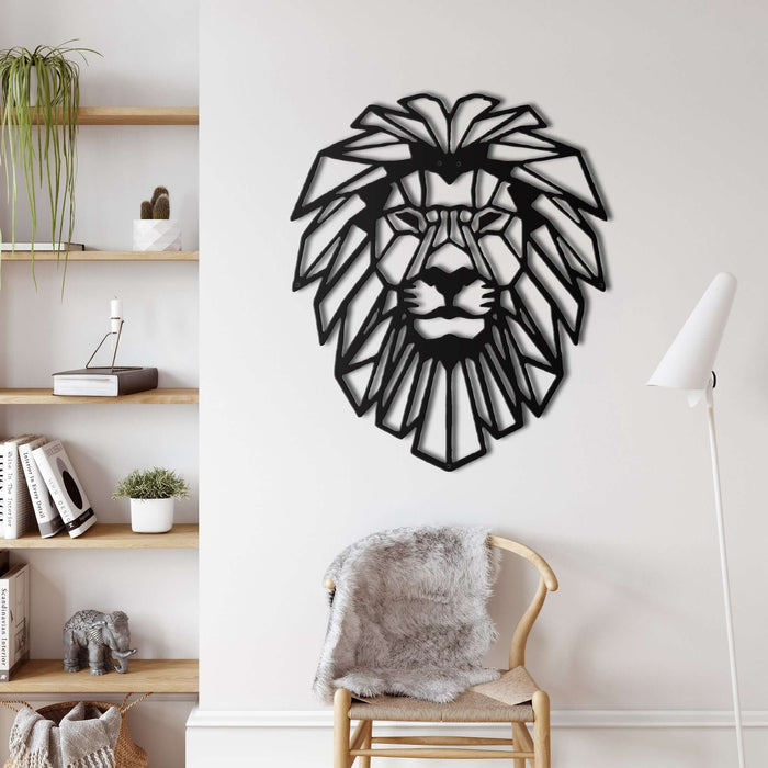Lion Head Metal Wall Art - Decor available at Dekadron for $64.90