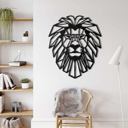 Lion Head Metal Wall Art - Decor available at Dekadron for $64.90