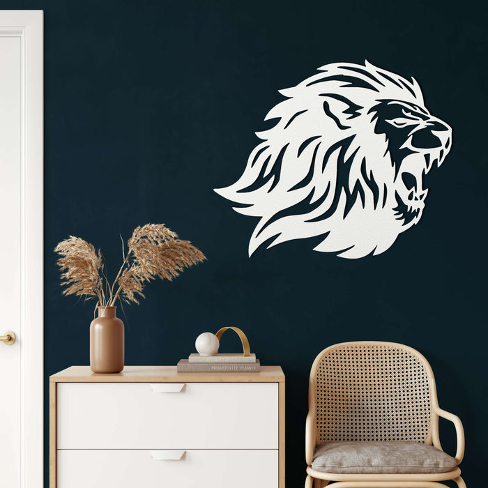 Lion Head Metal Wall Art - Decor available at Dekadron for $69.90