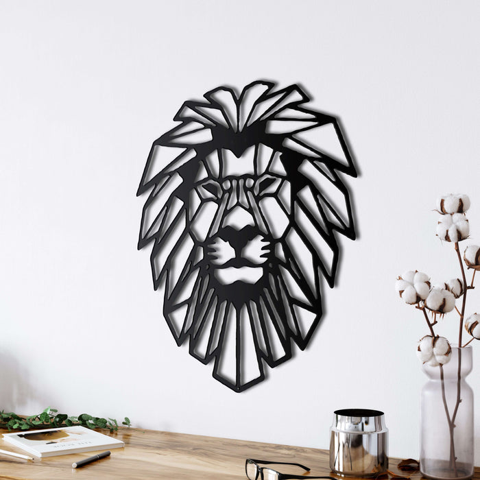 Lion Head Metal Wall Art - Decor available at Dekadron for $129.90
