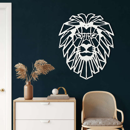 Lion Head Metal Wall Art - Decor available at Dekadron for $69.90