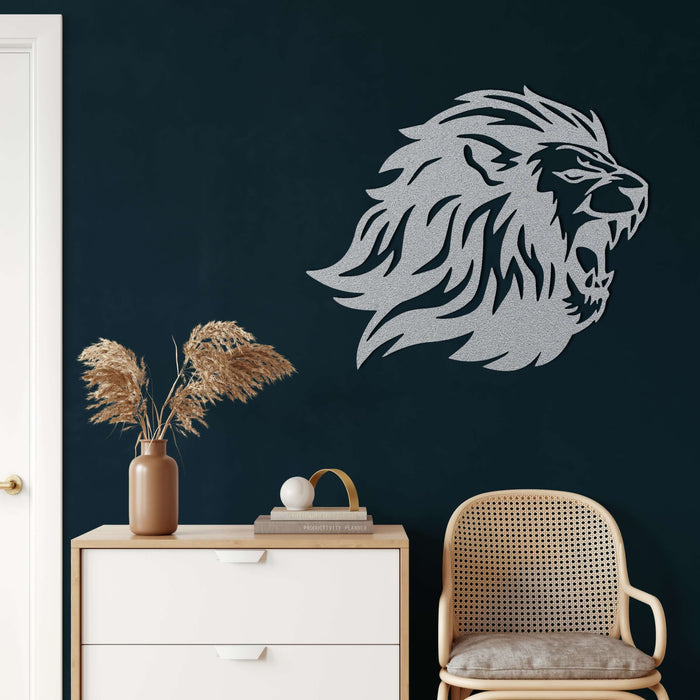 Lion Head Metal Wall Art - Decor available at Dekadron for $69.90