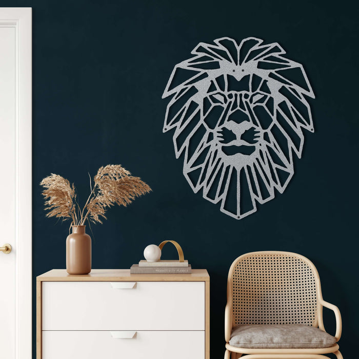 Lion Head Metal Wall Art - Decor available at Dekadron for $69.90