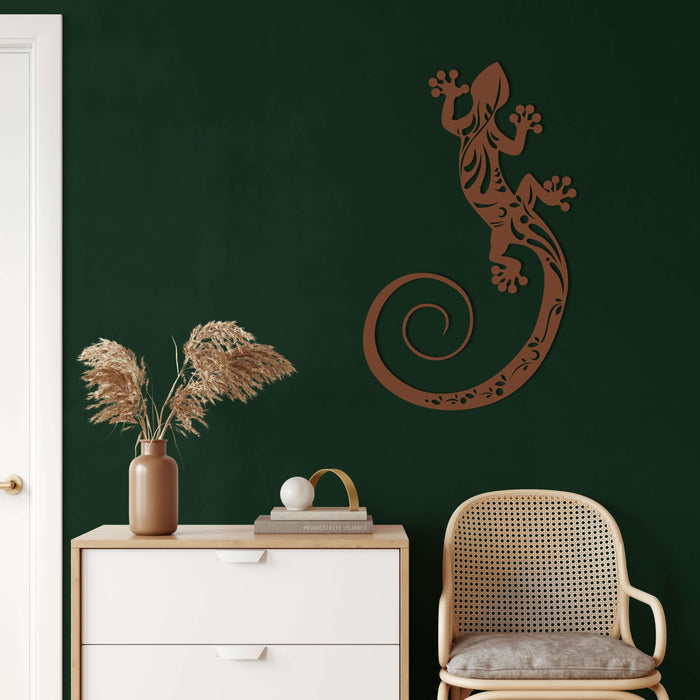 Lizard Metal Wall Art - Decor available at Dekadron for $69.90