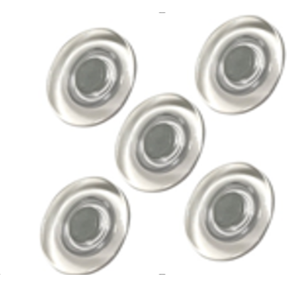 SUPER MAGNETS CLEAR FOR GLASSBOARD 30MM