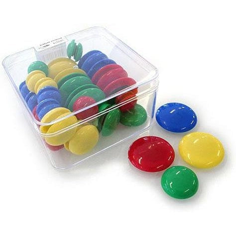 WHITEBOARD MAGNETS ASSORTED (Pk48)