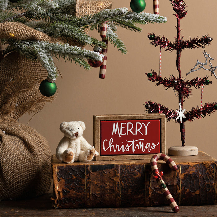 "Merry Christmas" Box Sign #100-C177