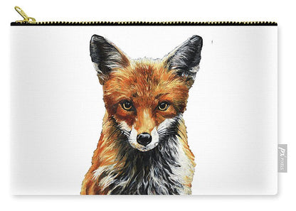 Mrs. Fox Oil Painting with White Background - Carry-All Pouch