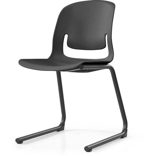 Palette Chair With Black Steel Reverse Cantilever Frame