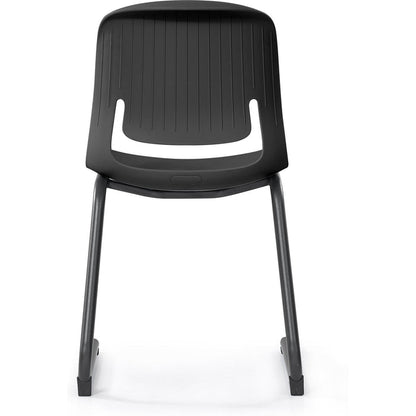 Palette Chair With Black Steel Reverse Cantilever Frame