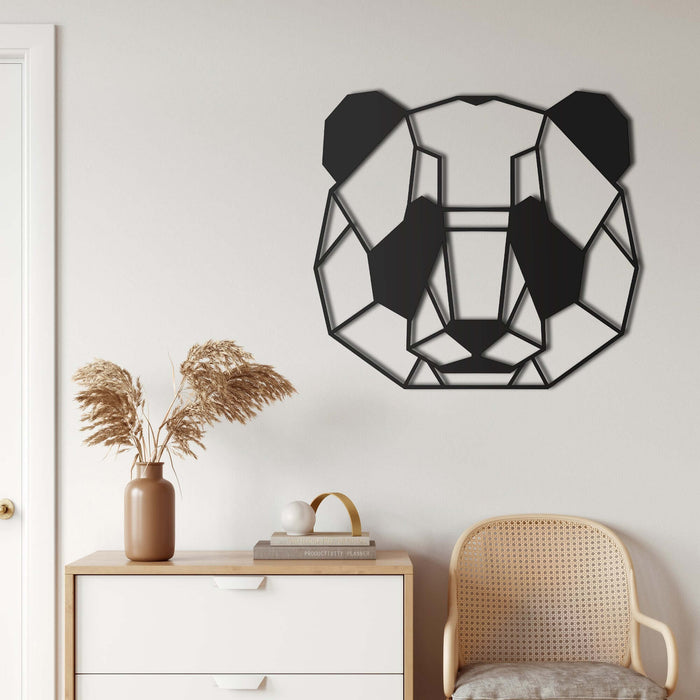 Panda Head Metal Wall Art - Decor available at Dekadron for $64.90