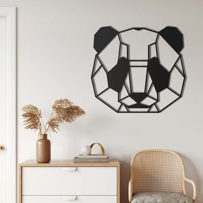 Panda Head Metal Wall Art - Decor available at Dekadron for $64.90