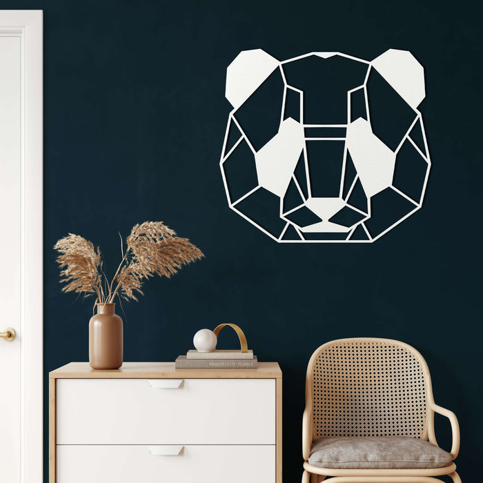 Panda Head Metal Wall Art - Decor available at Dekadron for $69.90