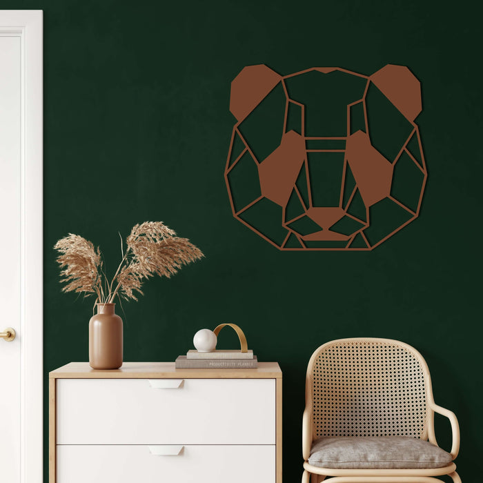 Panda Head Metal Wall Art - Decor available at Dekadron for $69.90