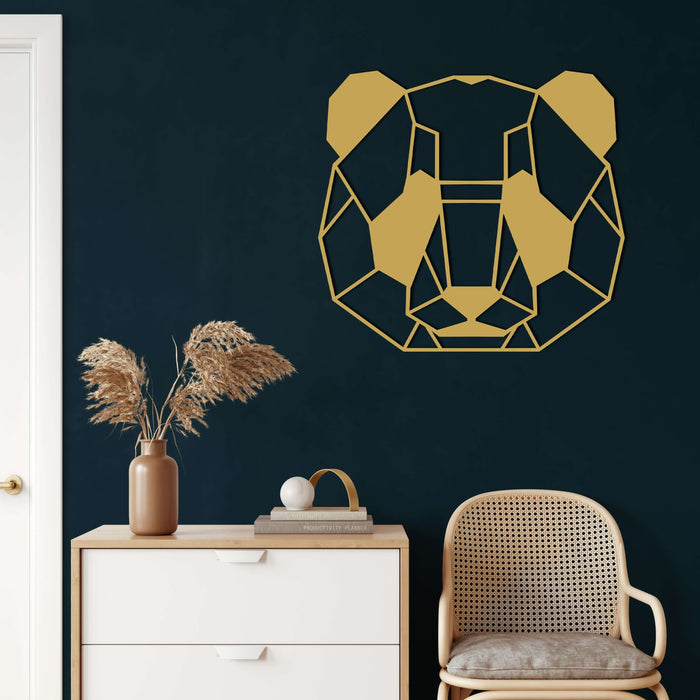 Panda Head Metal Wall Art - Decor available at Dekadron for $69.90