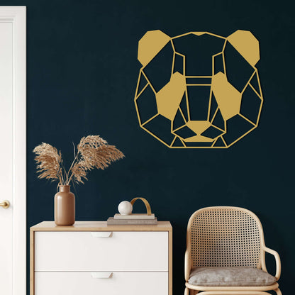 Panda Head Metal Wall Art - Decor available at Dekadron for $69.90