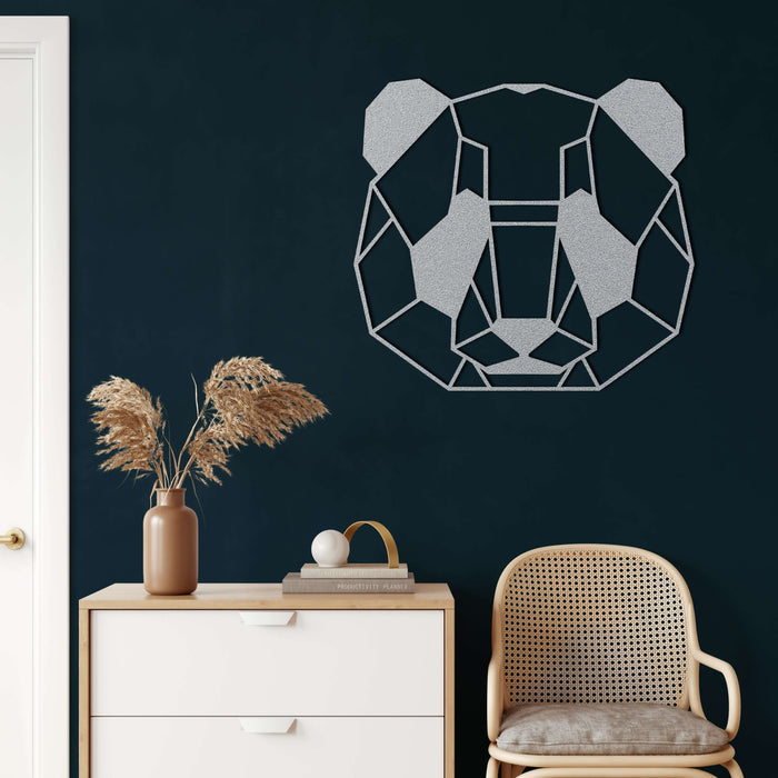 Panda Head Metal Wall Art - Decor available at Dekadron for $69.90