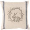 PILLOW RABBIT WREATH #B161