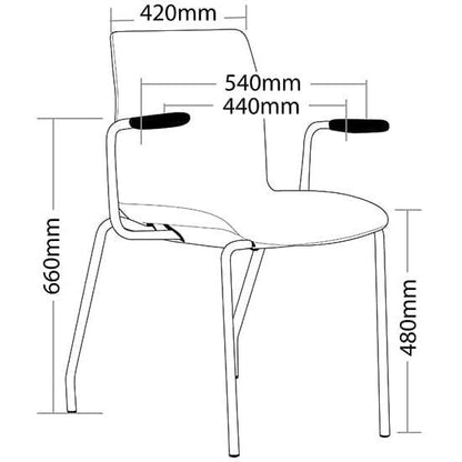 Pod Chair with Arms