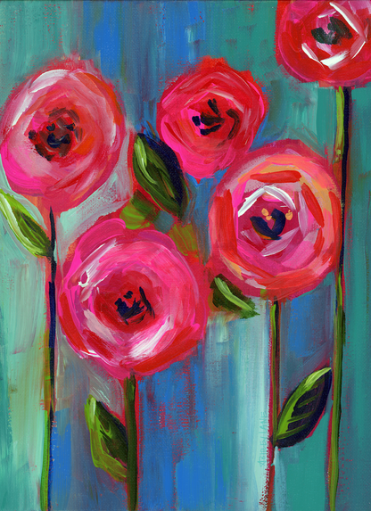 Poppies in Pink
