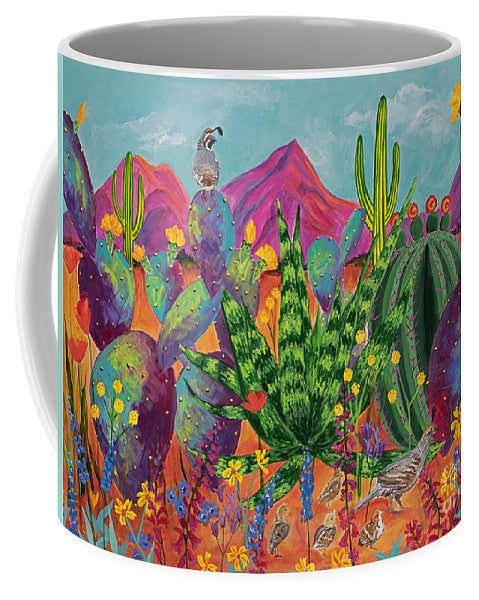 Quail Family Outing - Mug