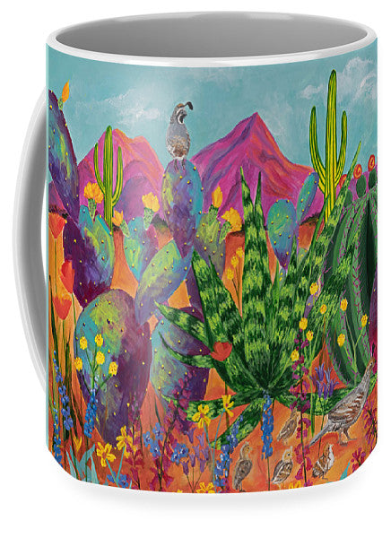 Quail Family Outing - Mug