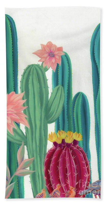 Quail Parade - Beach Towel