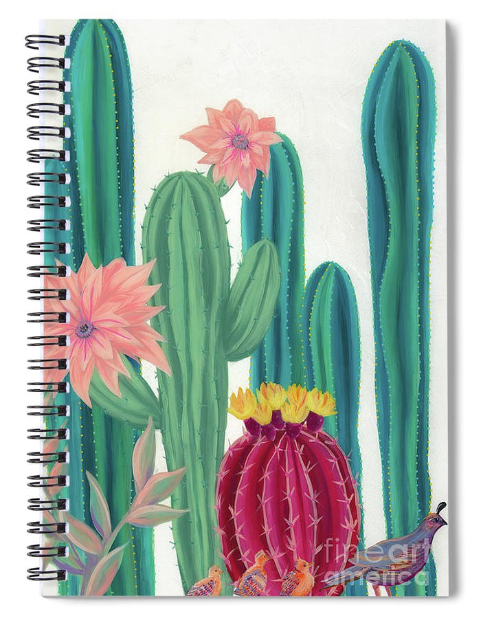 Quail Parade - Spiral Notebook