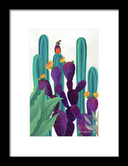 Quail Watch - Framed Print