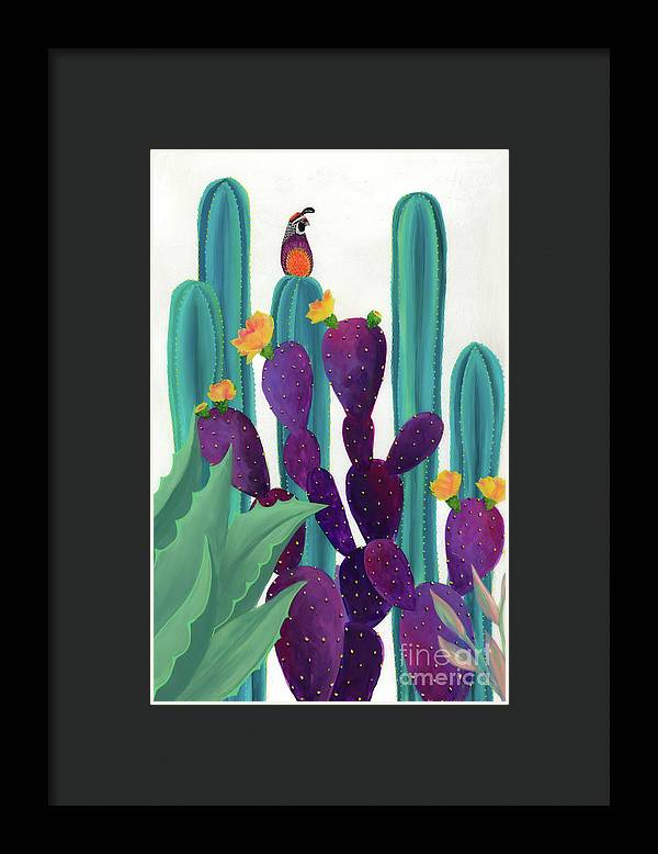 Quail Watch - Framed Print