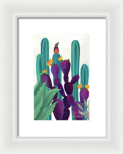 Quail Watch - Framed Print