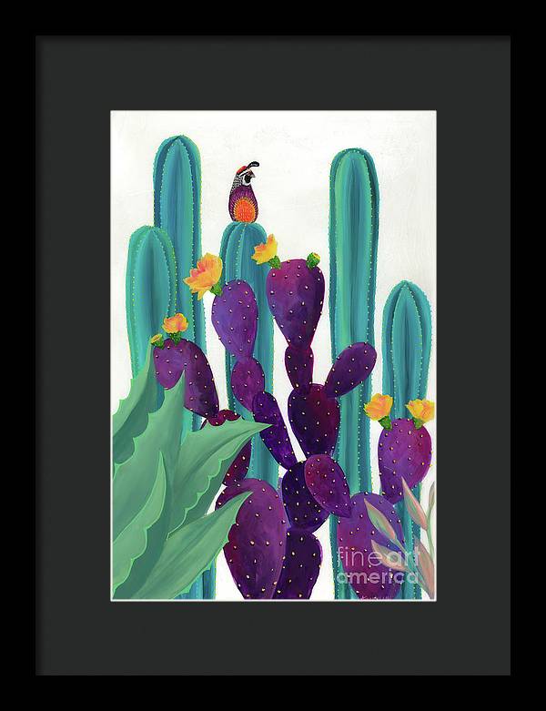 Quail Watch - Framed Print