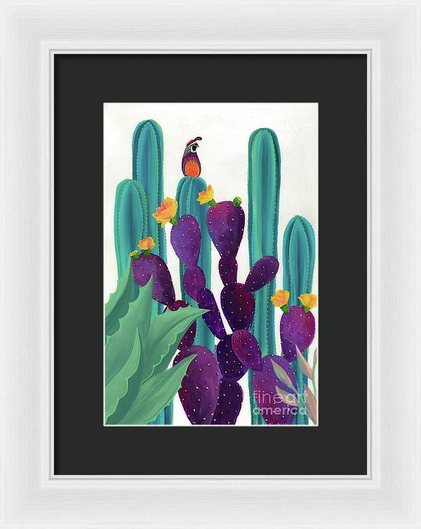 Quail Watch - Framed Print