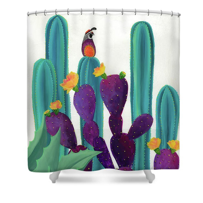 Quail Watch - Shower Curtain
