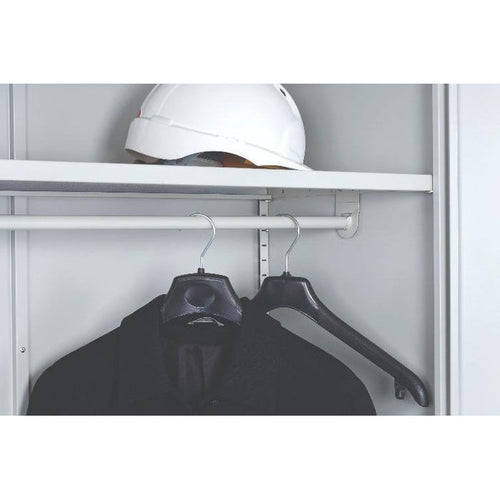 Shelf with Coat Rail (to suit GO Steel Swing Door Cupboards)