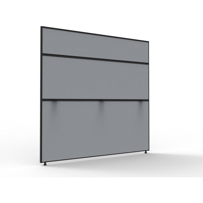 Black Frame/ Grey Fabric / 1500mm H x 1500mm W x 30mm T