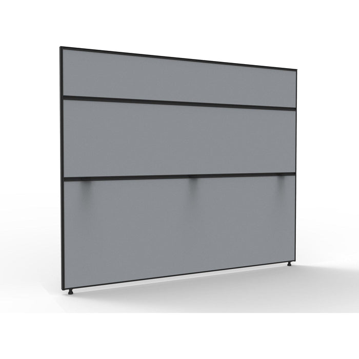 Black Frame/ Grey Fabric / 1500mm H x 1800mm W x 30mm T