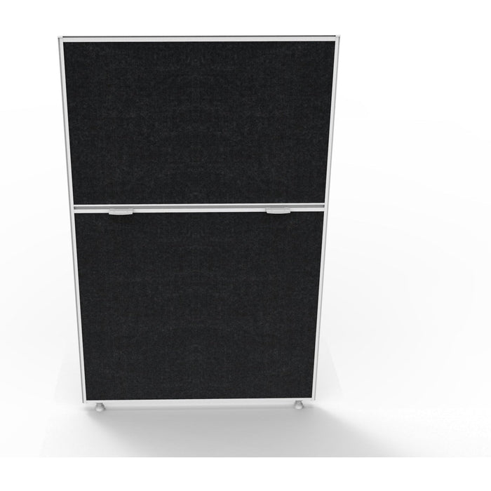 White Frame/ Black Fabric / 1200mm H x 750mm W x 30mm T