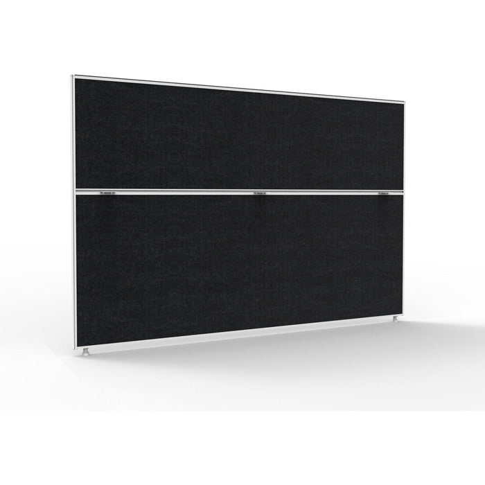 White Frame/ Black Fabric / 1200mm H x 1800mm W x 30mm T